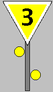 Lf1: Vorank�ndigung einer tempor�ren Langsamfahrstelle (=Baustelle)